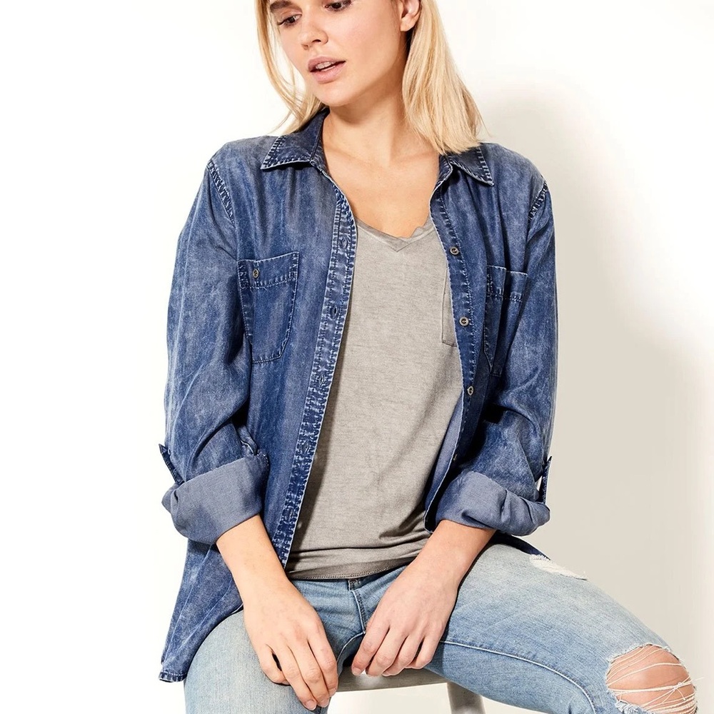 Women's Blue Denim Shirt